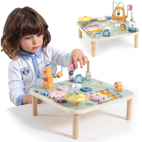 Stolik Edukacyjny Pętla Cymbałki Sensoryka Montessori