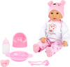 Lalka Niemowlę z akcesoriami dziewczynka BABY 38 cm 