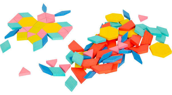 TANGRAM 250 elem XXL układanka MOZAIKA drewno