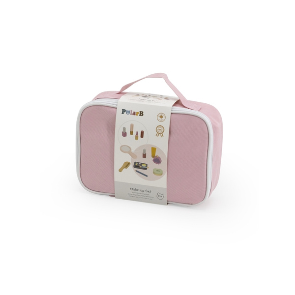 Drewniany Zestaw do Makijażu Kosmetyczka Torba