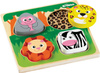 Sensoryczne Puzzle dotykowe ze Zwierzątkami z Safari ciekawe faktury