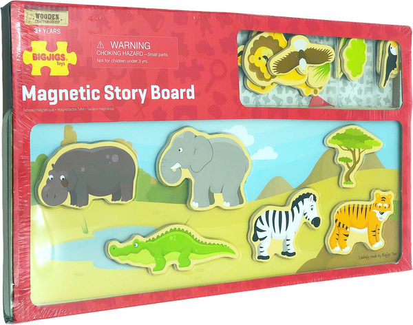 Magnetyczna układanka dla dzieci ze zwierzątkami z Safari