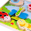Sensoryczne Puzzle dotykowe z Owadami ciekawe faktury
