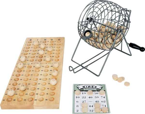Gra towarzyska BINGO drewno i metal PROFESJONALNA