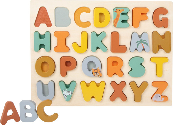 Układanka drewniana puzzle ABC Litery 26 elementów
