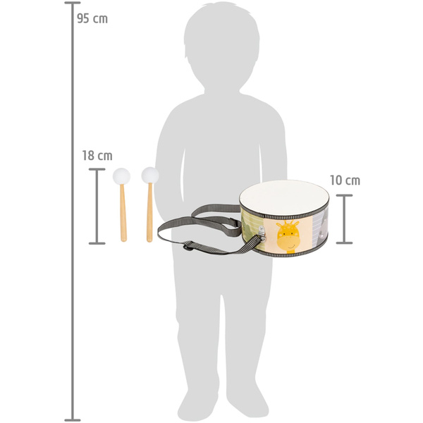 BĘBENEK dla dzieci instrument ZWIERZĄTKA śr.19 cm