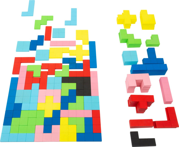 TETRIS układanka logiczna drewniane puzzle 114 części