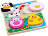 Sensoryczne Puzzle dotykowe ze Zwierzątkami ciekawe faktury