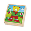 Drewniane Puzzle Układanka Edukacyjna Ubierz Misia