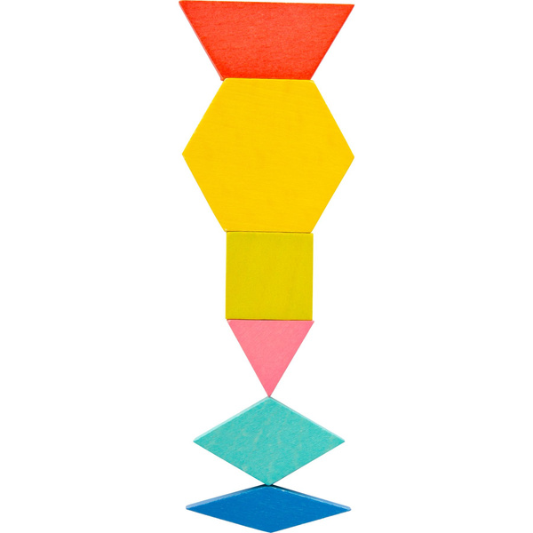 TANGRAM 250 elem XXL układanka MOZAIKA drewno