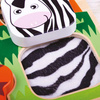 Sensoryczne Puzzle dotykowe ze Zwierzątkami z Safari ciekawe faktury