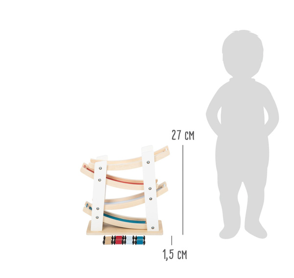 TOR WYŚCIGOWY + 4 SAMOCHODZIKI drewniany 4 piętra