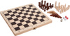 ZESTAW GIER szachy warcaby backgammon drewniane