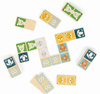DOMINO drewniane ZWIERZĄTKA LEŚNE + woreczek
