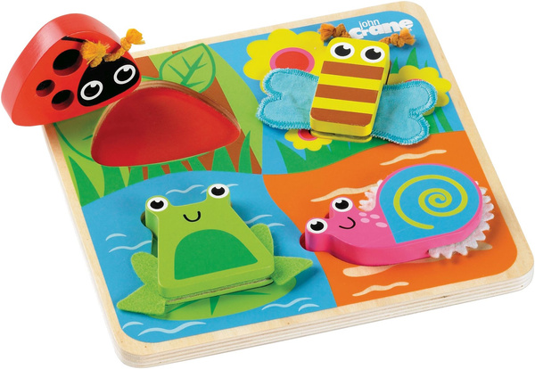 Sensoryczne Puzzle dotykowe ze Zwierzątkami ciekawe faktury