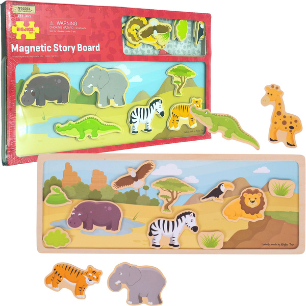 Magnetyczna układanka dla dzieci ze zwierzątkami z Safari