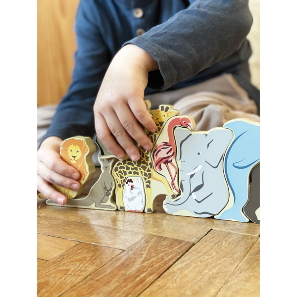PUZZLE drewniane - Zwierzątka z Literkami alfabetu