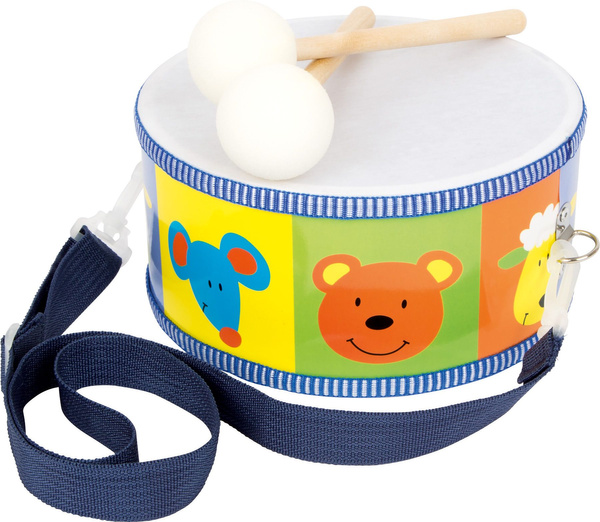 Bębenek dla dzieci instrument ze Zwierzątkami średnica 20 cm