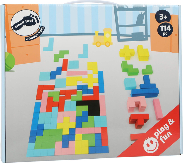 TETRIS układanka logiczna drewniane puzzle 114 części