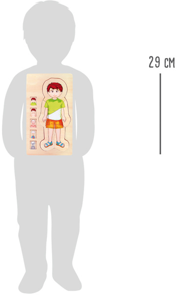 Puzzle edukacyjne Anatomia budowa ciała Chłopiec