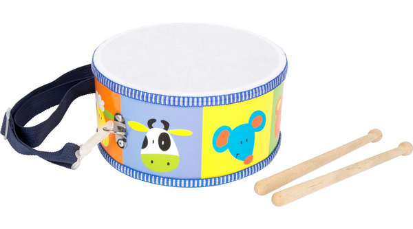 Bębenek dla dzieci instrument ze Zwierzątkami średnica 20 cm