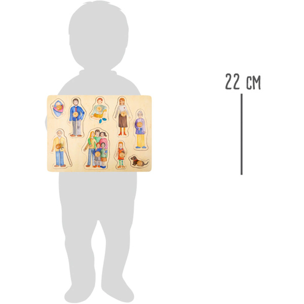 PUZZLE układanka drewniana RODZINA OSOBY 9 części