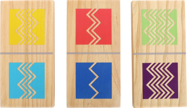 Gra Domino zestaw XXL 28 Klocków z woreczkiem