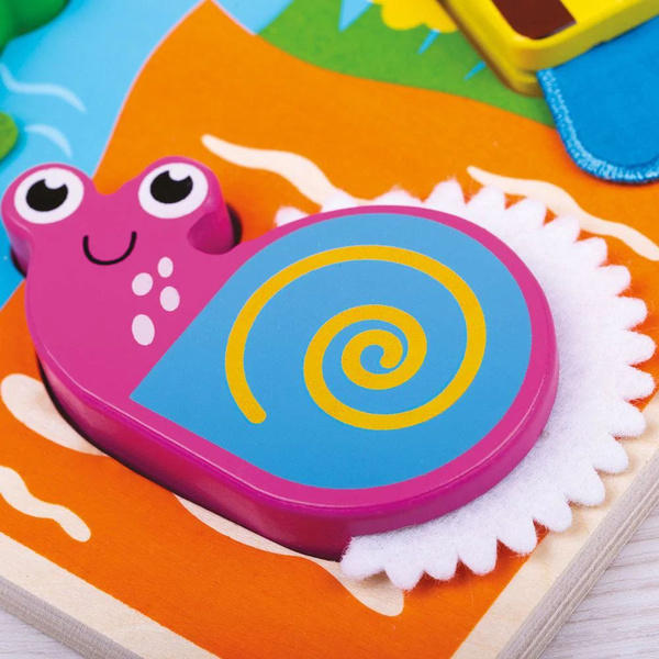 Sensoryczne Puzzle dotykowe ze Zwierzątkami ciekawe faktury