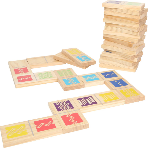 Gra Domino zestaw XXL 28 Klocków z woreczkiem