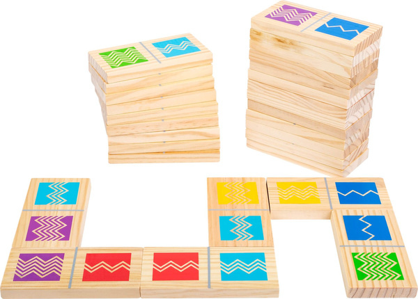 Gra Domino zestaw XXL 28 Klocków z woreczkiem