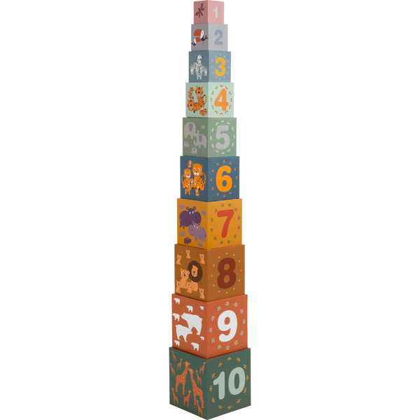 PIRAMIDKA 10 KOSTEK safari i CYFRY Wieża aż 96cm! 