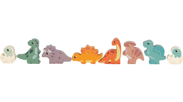 Drewniane Klocki z Dinozaurami w wiadereczku 50 sztuk