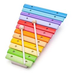 Drewniane duże Cymbałki ksylofon zabawka 33 cm