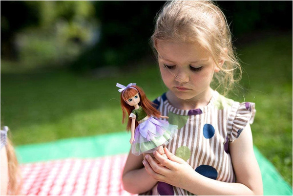LALKA leśna dziewczynka LOTTIE dodatki UROCZA 18cm