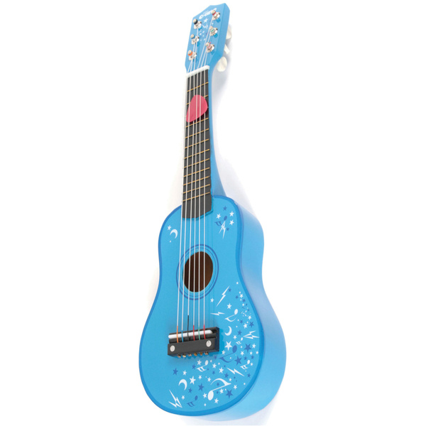 Klasyczna Gitara dla dzieci Niebieska drewniana 53 cm