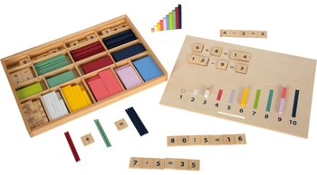 Duży zestaw do nauki liczenia Montessori