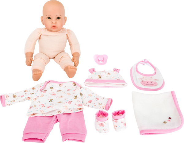 LALKA BOBAS DUŻA Miękka Lalka Niemowlę 40cm Z Akcesoriami Na Prezent