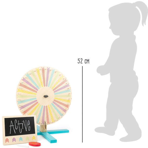 Gra Koło Fortuny XXL 44 cm drewniane KONKURSY IMPREZY