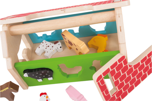 Drewniany Domek i Sorter  - Farma ze Zwierzątkami