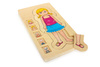 Puzzle edukacyjne Anatomia budowa ciała Dziewczynka