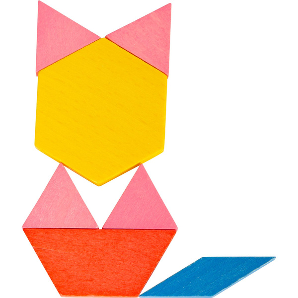 TANGRAM 250 elem XXL układanka MOZAIKA drewno