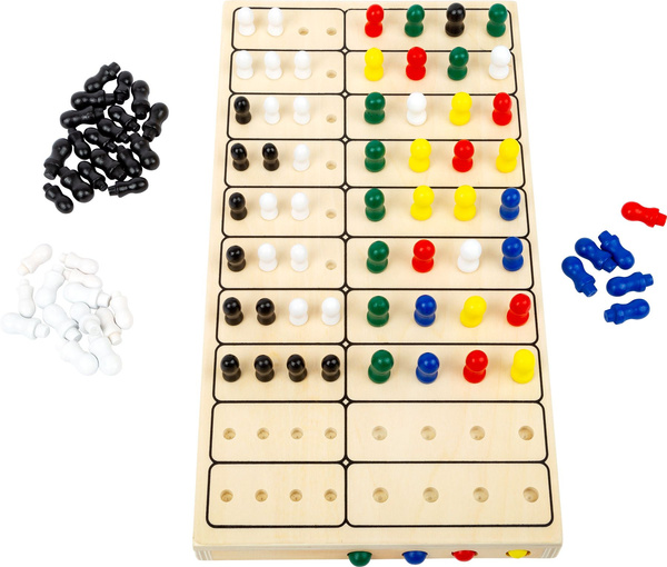 GRA LOGICZNA Codebreaker Mastermind z Drewnianą Planszą i Pionkami