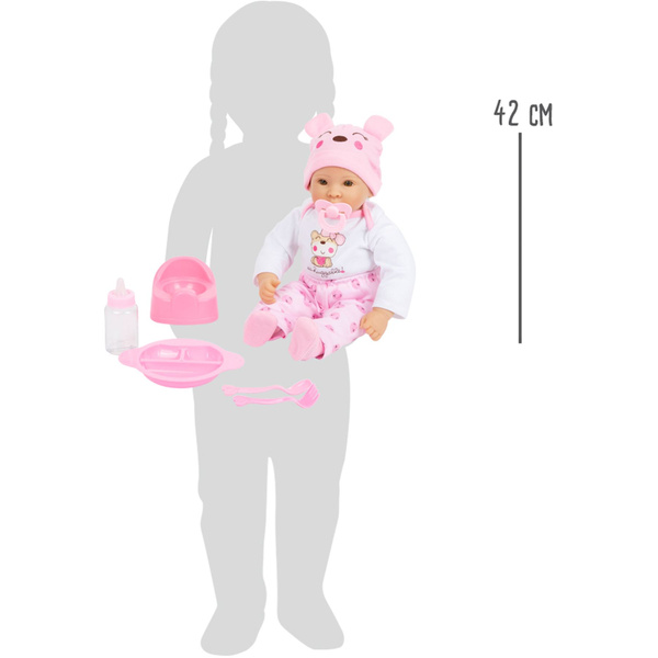 Lalka Niemowlę z akcesoriami dziewczynka BABY 38 cm 