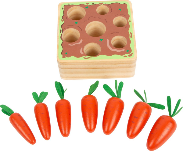UKŁADANKA SORTER dopasuj MARCHEWKI drewniana