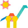 TANGRAM 250 elem XXL układanka MOZAIKA drewno
