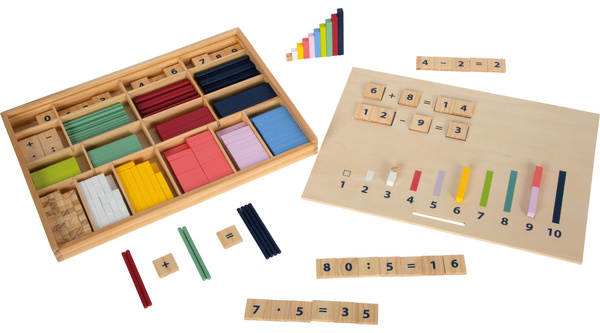 Duży zestaw do nauki liczenia Montessori