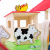 Domek FARMA życie na WSI ZESTAW 48 klocków drewno