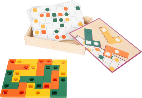 Układanka logiczna TETRIS w skrzyneczce 27 elementów
