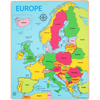 PUZZLE EDUKACYJNE Dla Dzieci Drewniana Układanka z Krajami EUROPY 25 części