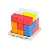 KOSTKA gra logiczna TETRIS 3D drewniana łamigłówka